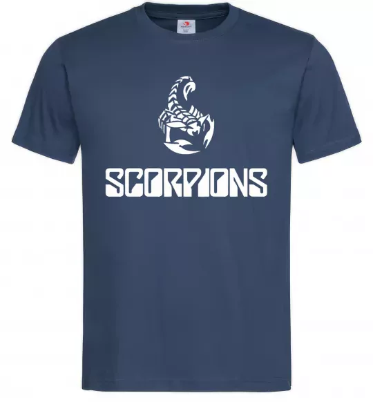 Чоловіча футболка Scorpions logo Темно-синій фото