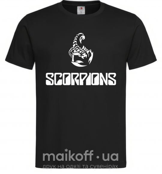 Мужская футболка Scorpions logo Черный фото