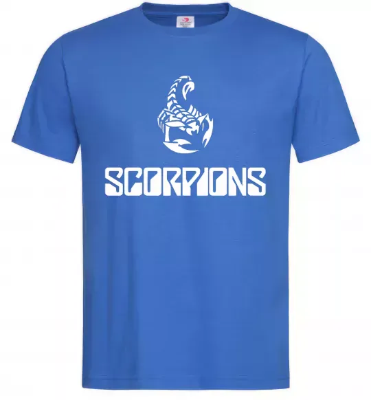 Чоловіча футболка Scorpions logo Яскраво-синій фото