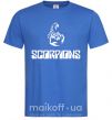 Чоловіча футболка Scorpions logo Яскраво-синій фото