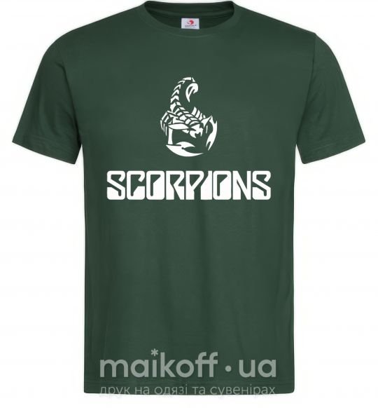 Мужская футболка Scorpions logo Темно-зеленый фото