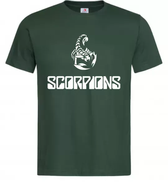 Чоловіча футболка Scorpions logo Темно-зелений фото