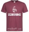 Чоловіча футболка Scorpions logo Бордовий фото