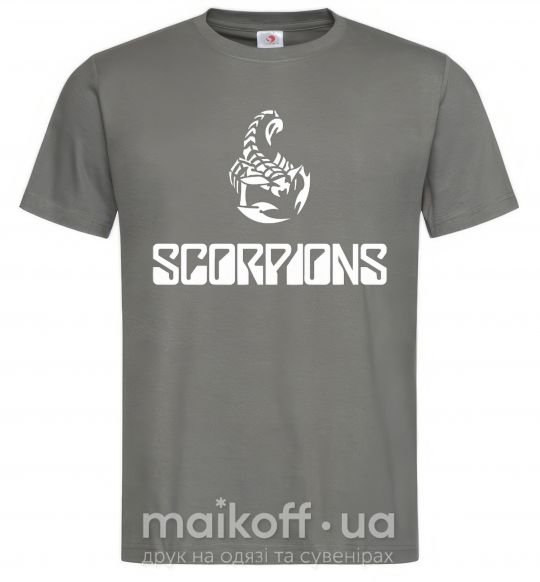 Мужская футболка Scorpions logo Графит фото