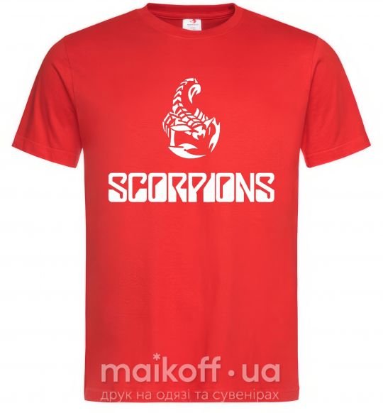 Мужская футболка Scorpions logo Красный фото