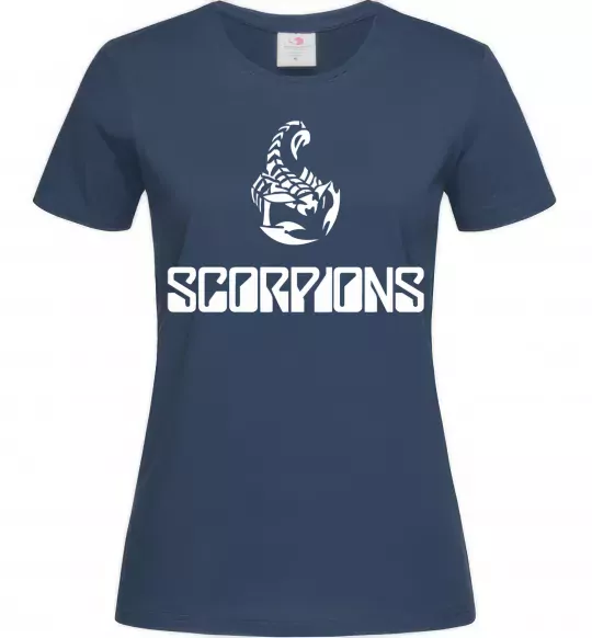 Жіноча футболка Scorpions logo Темно-синій фото