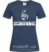 Женская футболка Scorpions logo Темно-синий фото