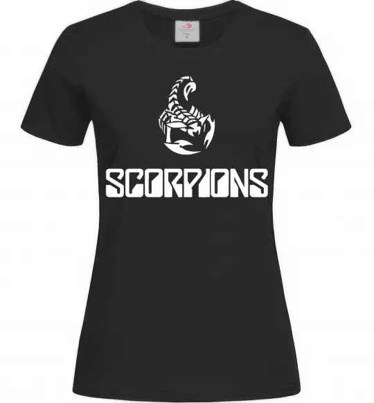 Жіноча футболка Scorpions logo Чорний фото