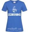 Женская футболка Scorpions logo Ярко-синий фото