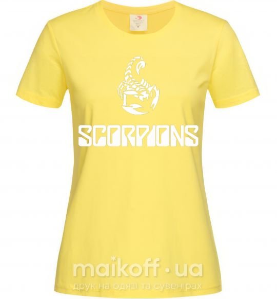 Жіноча футболка Scorpions logo Лимонний фото