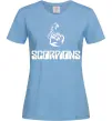 Жіноча футболка Scorpions logo Блакитний Жіноча футболка Scorpions logo Блакитний фото