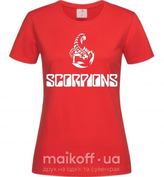 Жіноча футболка Scorpions logo Червоний фото