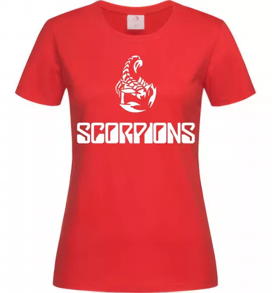 Жіноча футболка Scorpions logo Червоний фото