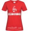 Женская футболка Scorpions logo Красный фото