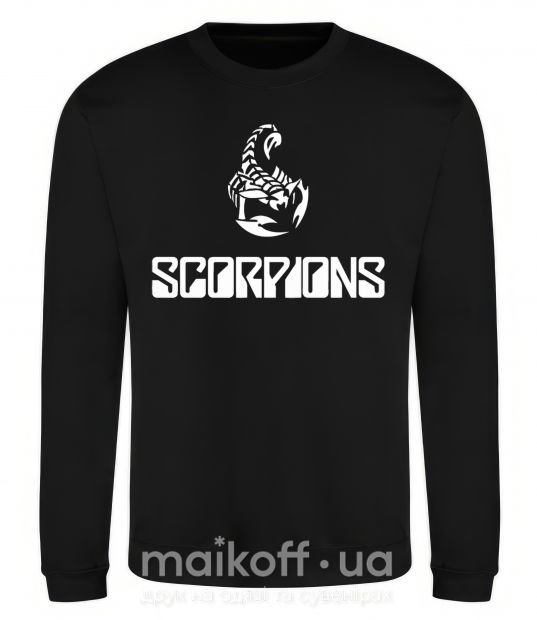 Свитшот Scorpions logo Черный фото