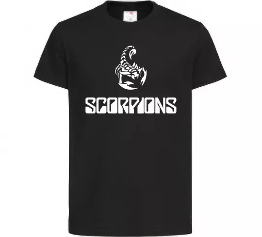 Детская футболка Scorpions logo Черный фото