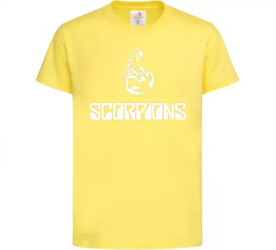Детская футболка Scorpions logo Лимонный фото