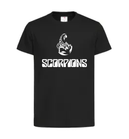 Дитяча футболка Scorpions logo Чорний фото
