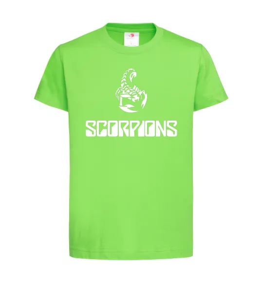 Детская футболка Scorpions logo Лаймовый фото