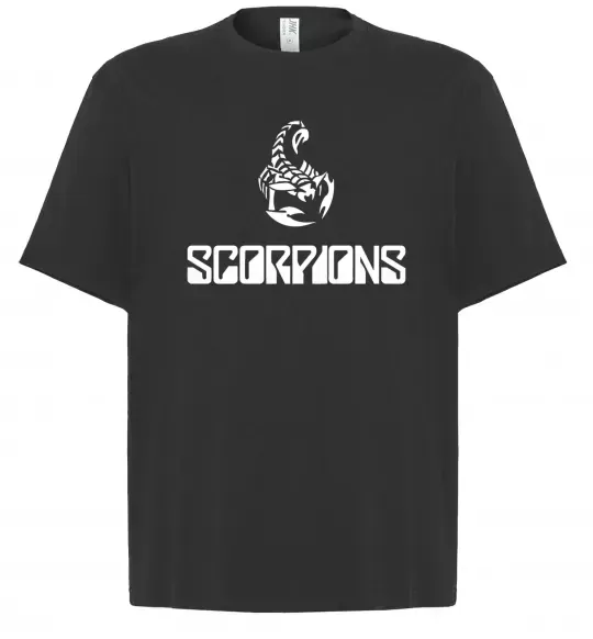 Футболка Оверсайз Scorpions logo Черный фото