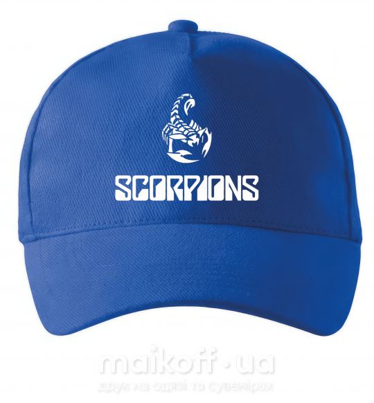 Кепка Scorpions logo Ярко-синий фото