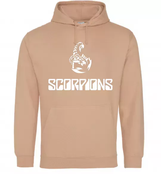 Женская толстовка (худи) Scorpions logo Песочный фото