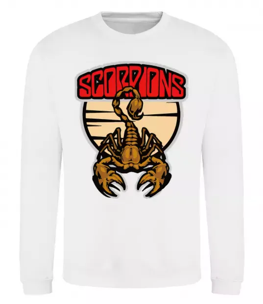 Свитшот Scorpions gold Белый фото