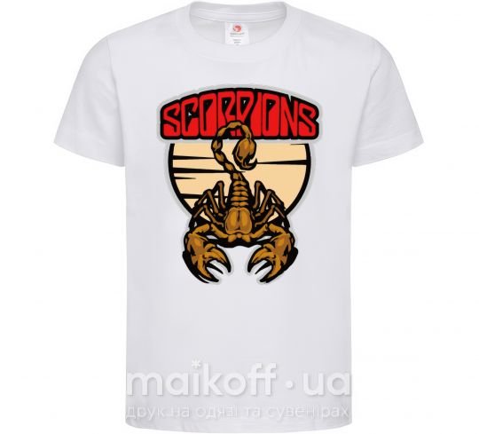 Дитяча футболка Scorpions gold Білий фото