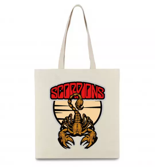 Еко-сумка Scorpions gold Бежевий фото