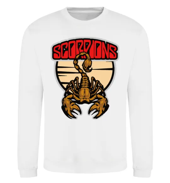 Світшот Scorpions gold Білий фото