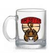 Чашка стеклянная Scorpions gold Прозрачный фото