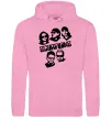 Мужская толстовка (худи) Scorpions faces Розовый фото