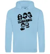 Мужская толстовка (худи) Scorpions faces Голубой фото