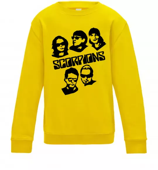 Дитячий світшот Scorpions faces Сонячно жовтий фото