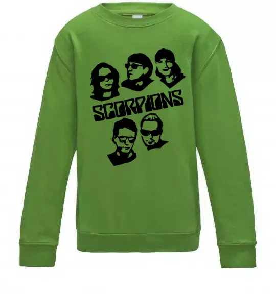 Дитячий світшот Scorpions faces Лаймовий фото