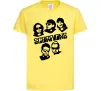 Детская футболка Scorpions faces Лимонный фото