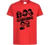 Детская футболка Scorpions faces Красный фото