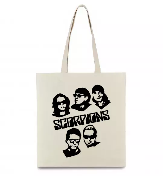 Эко-сумка Scorpions faces Бежевый фото