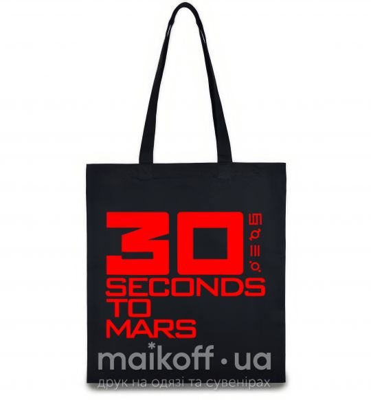 Эко-сумка 30 seconds to mars logo Черный фото