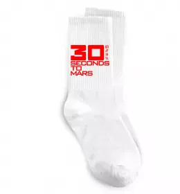 Носки 30 seconds to mars logo Белый фото