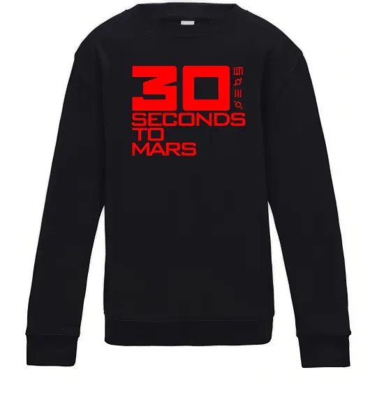 Дитячий світшот 30 seconds to mars logo Чорний фото