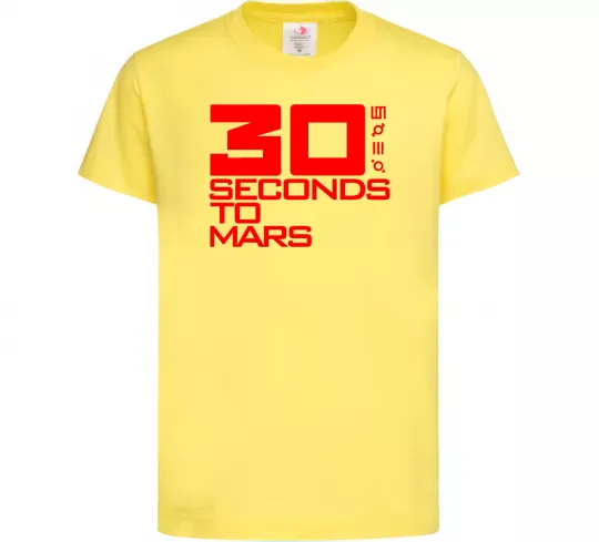 Детская футболка 30 seconds to mars logo Лимонный фото