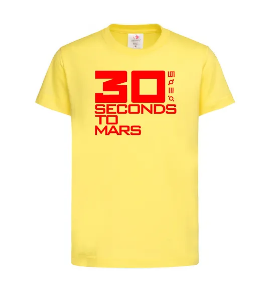 Дитяча футболка 30 seconds to mars logo Лимонний фото