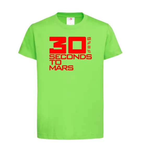 Дитяча футболка 30 seconds to mars logo Лаймовий фото