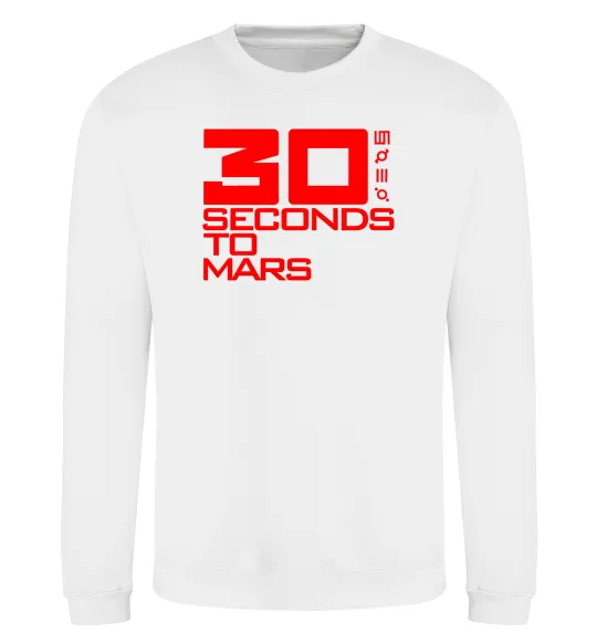 Свитшот 30 seconds to mars logo Белый фото