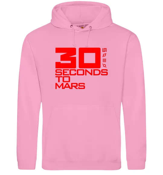Чоловіча толстовка (худі) 30 seconds to mars logo Рожевий фото