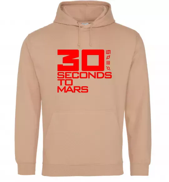 Жіноча толстовка (худі) 30 seconds to mars logo Пісочний фото