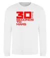 Світшот 30 seconds to mars logo Білий фото