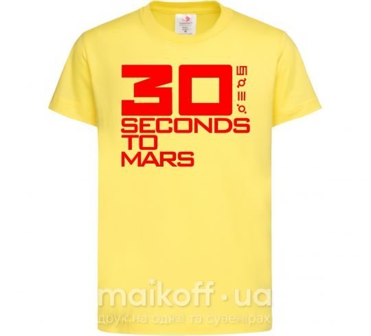 Дитяча футболка 30 seconds to mars logo Лимонний фото