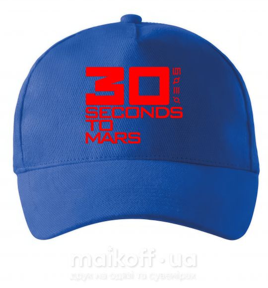 Кепка 30 seconds to mars logo Яскраво-синій фото